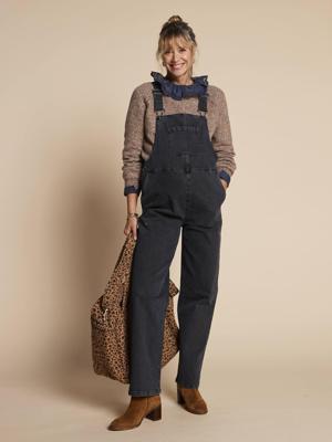 Ruime salopet voor zwangere vrouwen ENVIE DE FRAISE antraciet Ruime salopet voor zwangere vrouwen ENVIE DE FRAISE antraciet