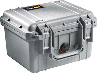 Peli 1300 Protector Case Voor Kwetsbare Instrumenten, Foto- En Video Apparatuur En Drones, Ip67 Water- En Stofdicht, Capaciteit: 6L, Gemaakt In De Vs, Zonder Schuim, Kleur: Zilver