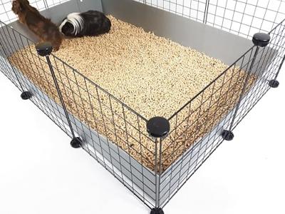 C&C modulaire kooi Vloer 4x2 + Loft 2x1 + Loopplank zwart