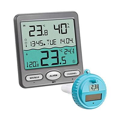 TFA Dostmann VENICE Funk-Pool-Thermometer Zwembadthermometer Antraciet