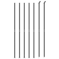 VidaXL Draadgaashek met flens 1,4x10 m antracietkleurig - thumbnail