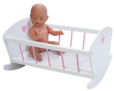 Engelhart Houten poppen schommelbed - thumbnail