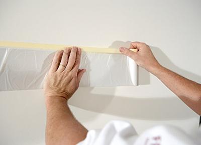 Kip 332 Masking-Tec Afdekfolie met Masking Tape - 1100mmx 33m