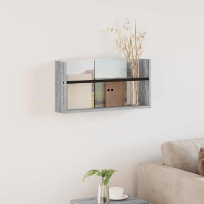 Tijdschrift Rek Grijs Sonoma 60 x 12 x 30 cm Bewerkt hout Tijdschrift Rek Grijs Sonoma 60 x 12 x 30 cm Bewerkt hout