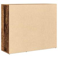 Dressoir 91x29,5x75 cm bewerkt hout oud houtkleurig - thumbnail