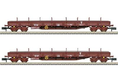 MiniTrix 18290 N platte wagenset van de SNCF MiniTrix 18290 N platte wagenset van de SNCF