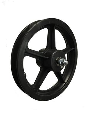 HH Wiel 12.1/2x2.1/4 pvc zwart