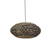 Light & Living Gevlochten hanglampTripoli met zwart Ø 60cm - 2936512 - thumbnail