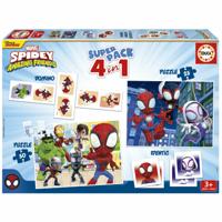 2 educatieve basisspellen en 2 puzzels - EDUCA - Educa Superpack Spidey & His Amazing Friends - thumbnail