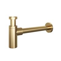 Design sifon in goud geborsteld PVD afwerking - thumbnail