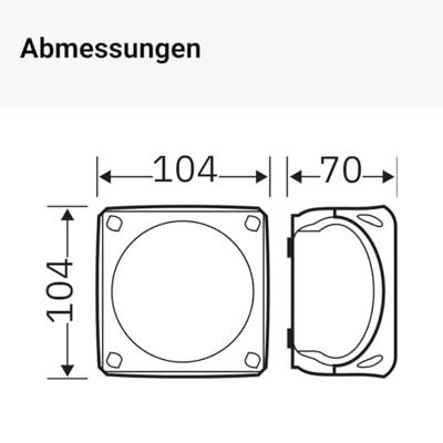Hensel 62000003 Verdeeldoos Halogeenvrij, Verzegelbaar (l x b) 104 mm x 104 mm 1 stuk(s)