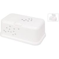 Tissuehouder Hartjes 22x13x9 cm Wit/Grijs - thumbnail