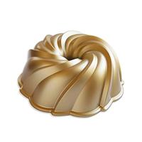 Nordic Ware Tulband / Bakvorm - Swirl Bundt Goud - Gietaluminium - ø 24 cm / 2.4 liter - thumbnail