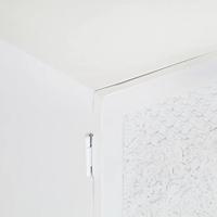 Tv-meubel 115x30x46 cm massief mangohout wit - thumbnail