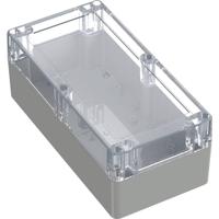 TRU COMPONENTS 6U07201008437 TC-13865148 Industriële behuizing 200 x 100 x 75 ABS, Polycarbonaat Lichtgrijs, Transparant 1 stuk(s) - thumbnail
