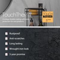 Metaltex Doucherek 20x20x30 cm Zwart/Metaal - thumbnail