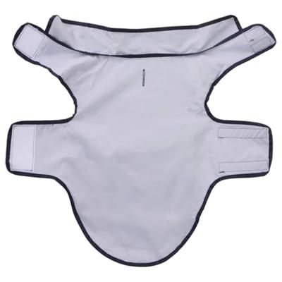 Hondenregenjas met reflecterende strips polyester blauw XS