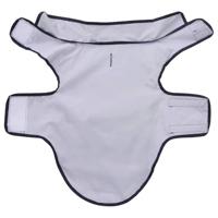 Hondenregenjas met reflecterende strips polyester blauw XS - thumbnail