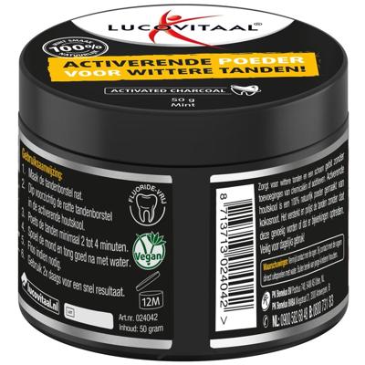 Lucovitaal Activated Charcoal Poeder 50gr