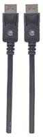 Manhattan 307116-CG DisplayPort-kabel DisplayPort Aansluitkabel DisplayPort-stekker, DisplayPort-stekker 2.00 m Zwart - thumbnail