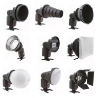 Falcon eyes universele speedlite camera flitser strobist set sga-k9 - thumbnail