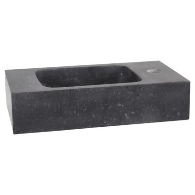 Differnz Bombai fonteinbak 40x22x9cm natuursteen zwart 38.005.30 Differnz Bombai fonteinbak 40x22x9cm natuursteen zwart 38.005.30