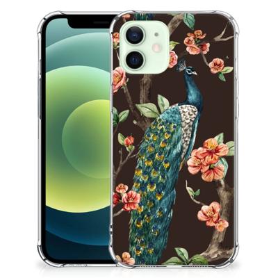 iPhone 12 Mini Case Anti-shock Pauw met Bloemen iPhone 12 Mini Case Anti-shock Pauw met Bloemen