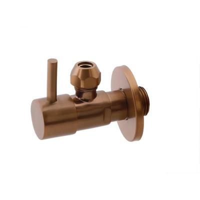 Xellanz Minimal Hoekstopkraan - 1/2x3/8 - of Knel - 10mm - Geborsteld Brons Koper PVD