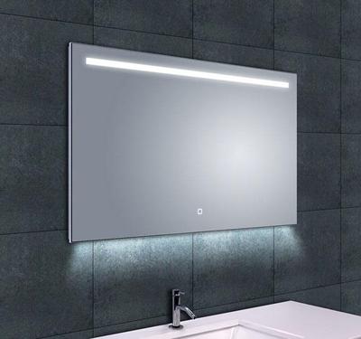 Wiesbaden Ambi one spiegel rechthoek met LED, dimbaar en spiegelverwarming 100 x 60 cm