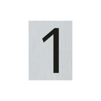 Bord Alulook Cijfer 1 - 44x60 mm zelfklevend. - thumbnail