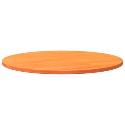 Tafelblad rond Ø80x2,5 cm massief grenenhout wasbruin - thumbnail