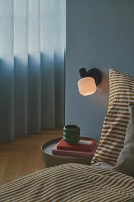 Nordlux Zwarte wandlampMilford met wit - 2412631003