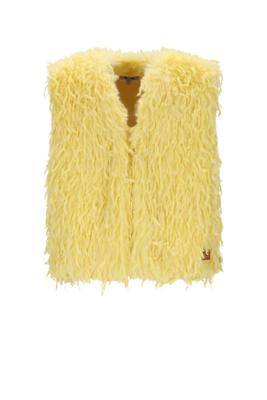NoNo winter gilet meisjes - geel - Kath - fur