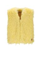 NoNo winter gilet meisjes - geel - Kath - fur - thumbnail