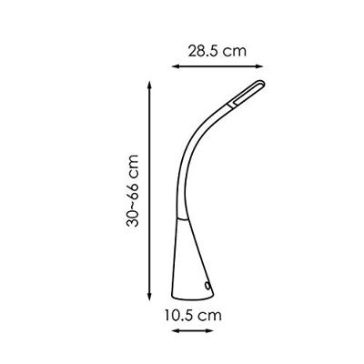 Home sweet home touch bureaulamp zwart