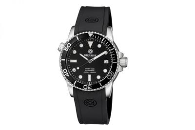 Deep Blue Diver 1000 40mm diver40allblack Deep Blue Diver 1000 40mm diver40allblack