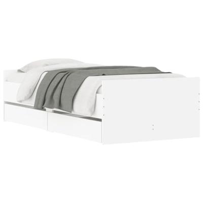 Bedframe met lades wit 90x200 cm