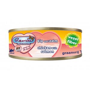 Renske vezel kattenvoer kip & zalm 70g