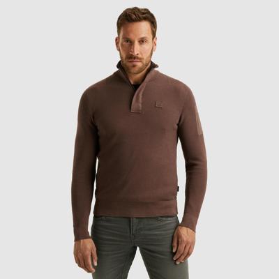 Pme Legend Pkw2509322 Half Zip Collar Cotton Knit 8203 Marron
