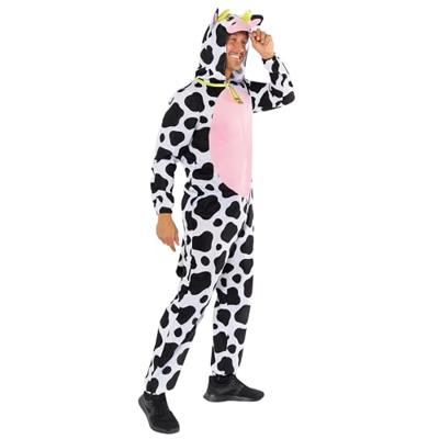 Koe Onesie Met Capuchon Plush Volwassenen