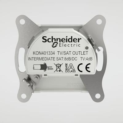 Schneider Electric EPH3470321D TV-satelliet doorvoercontactdoos Asfora Wit (RAL 9003) 1 stuk(s) - thumbnail