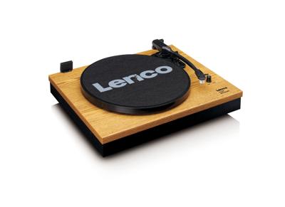 Platenspeler met Bluetooth® en twee aparte luidsprekers Wood