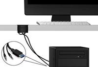 ICY BOX USB-C (USB 3.2 Gen 2) multiport hub 6 poorten Zwart - thumbnail