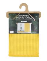 Urban Living Douchegordijn met ringen - okergeel - 180 x 200 cm - thumbnail