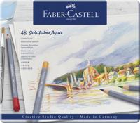 48 Aquarelpotloden Faber-Castell Goldfaber in bliketui - thumbnail