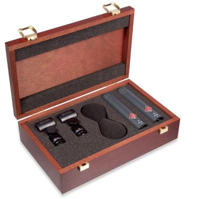 Neumann KM 185 mt hypercardioide condensatormicrofoon stereo set
