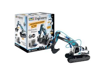 Revell Engineers Adventskalender Engineers Excavator Adventskalender Hydraulische graafmachine Techniek Leeftijdsklasse Vanaf 8 jaar - thumbnail