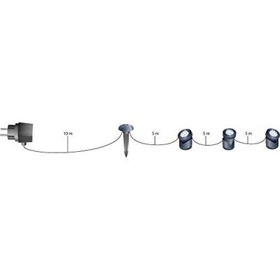FIAP 3210 Vijverbelichting Set van 3 stuks LED Donkerblauw