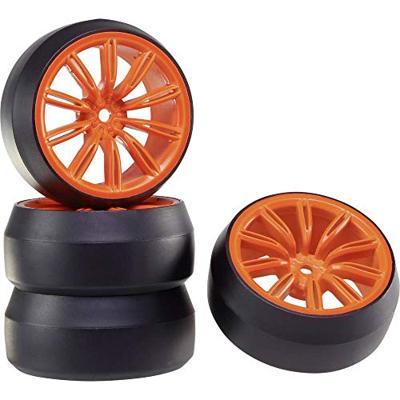 Reely 1:10 Straatmodel Complete wielen Drift 10-dubbelspaaks Signaalrood 1 stuk(s)