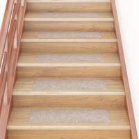 VidaXL Trapmatten zelfklevend 15 stuks 76x20 cm beige rechthoekig - thumbnail